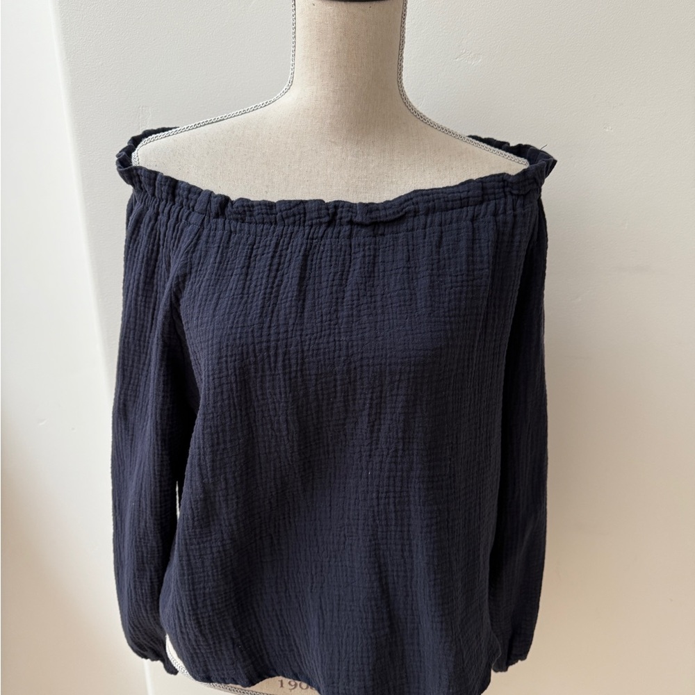 C&C California Blue Off Shoulder top, NWOT